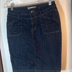 Level 99 Dark Blue Pencil Skirt